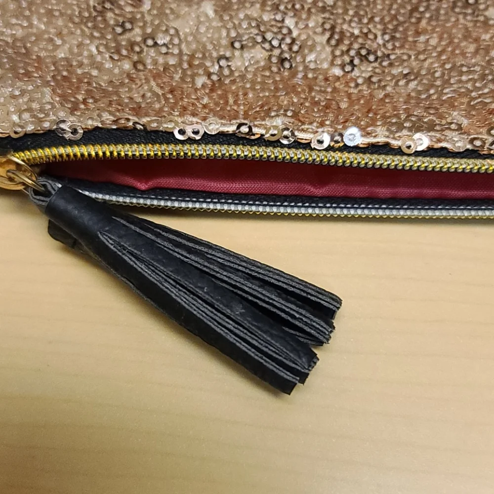 Ipsy Gold Sequin Makeup Bag
